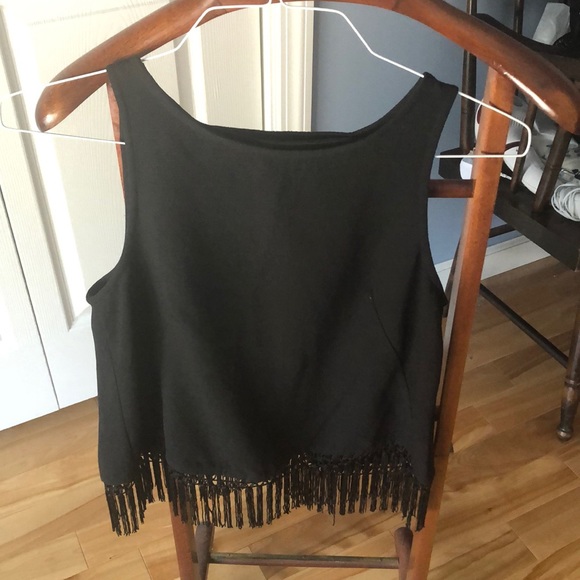Jennifer Lopez Tops - Jennifer Lopez fringe tank top